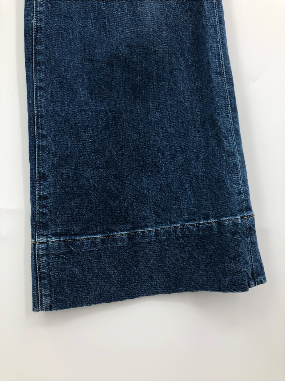 J.Crew '96 Low Rise Denim Trouser 0962 27x32 dark blue wide leg 27 women - Picture 4 of 12